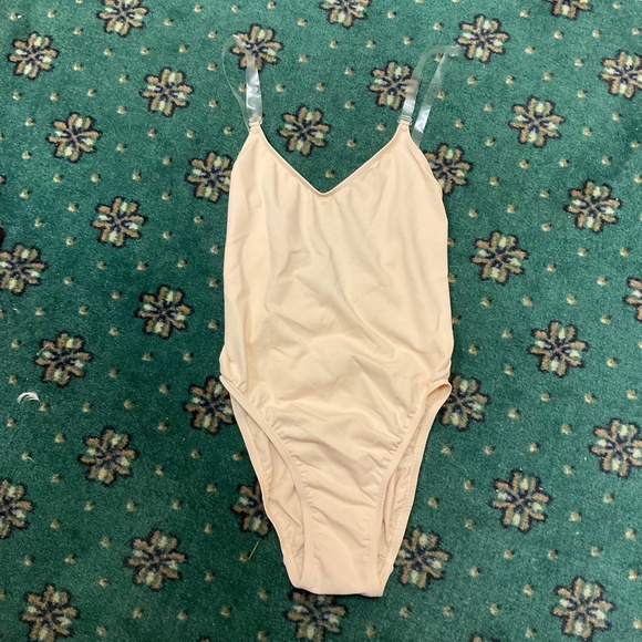 Capezio Other - Capezio Cami Leotard Sz Small Petite Adjustable Straps NWOT Nude